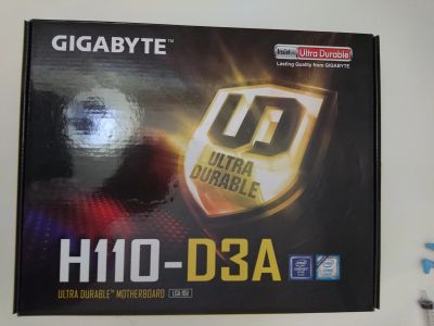 Лот: 12635910. Фото: 1. Gigabyte H110-D3A. Материнские платы