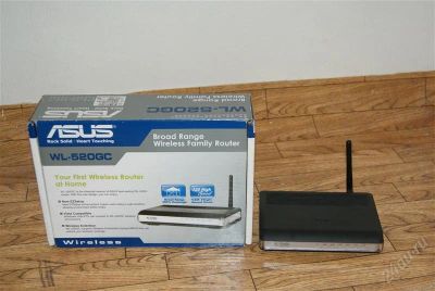 Лот: 1187256. Фото: 1. Wi-Fi роутер ASUS WL-520GC. WiFi, Bluetooth адаптеры
