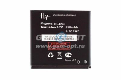 Лот: 4294368. Фото: 1. б/у.Аккумулятор (АКБ) для Fly... Аккумуляторы