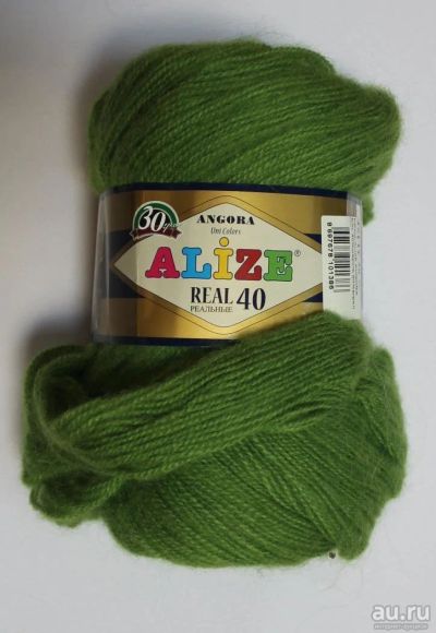 Лот: 11187211. Фото: 1. Пряжа Alize Angora Real 40%шерсть... Ткани, нитки, пряжа