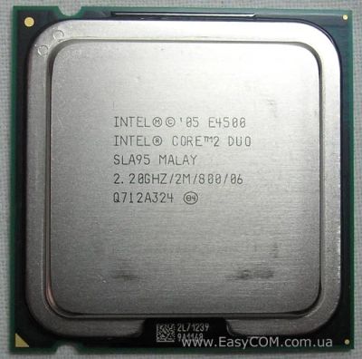 Лот: 4144248. Фото: 1. CPU Intel Core 2 Duo E4500 2200MHz... Процессоры