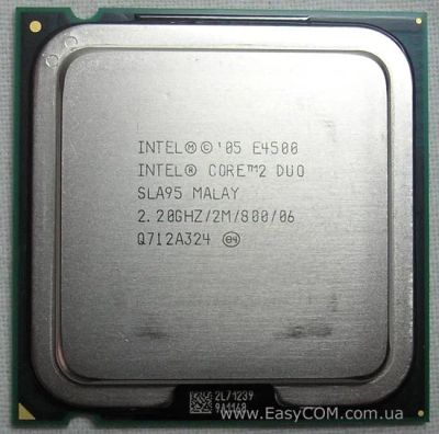 Лот: 4156556. Фото: 1. Intel Core 2 Duo E4500 (2200MHz... Процессоры