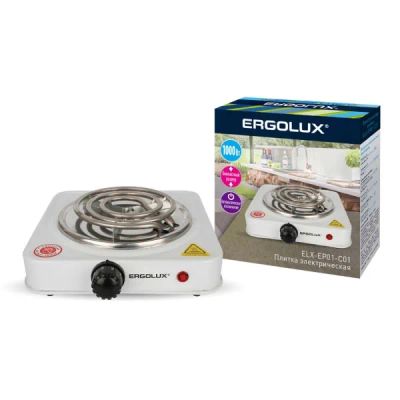 Лот: 24467934. Фото: 1. Электрическая плитка Ergolux ELX-EP01-C01. Плиты, духовые шкафы, варочные поверхности
