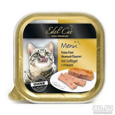 Лот: 14086459. Фото: 1. Edel Cat (Эдель Кэт) Птица 100г... Корма