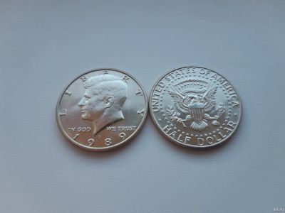 Лот: 18170118. Фото: 1. США 50 центов 1989 г ( Half dollar... Америка
