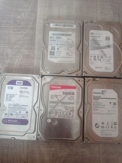 Лот: 22156099. Фото: 1. Жёсткие диски, 5 штук Читайте... Жёсткие диски (HDD)
