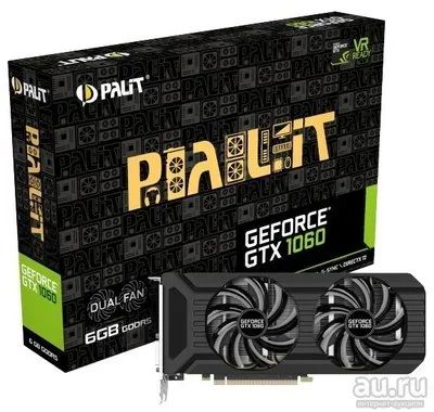 Лот: 9770200. Фото: 1. Видеокарта PALIT GeForce GTX 1060... Видеокарты