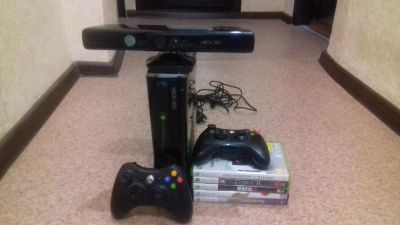 Лот: 7932309. Фото: 1. XBOX 360, 250gb + hdmi кабель... Игровые приставки, консоли