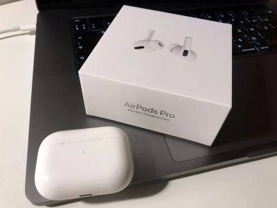 Лот: 19616494. Фото: 1. AirPods Pro оригинал (чек,коробка... Наушники, гарнитуры