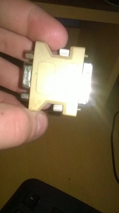 Лот: 6953803. Фото: 1. переходник с VGA на DVI. Шлейфы, кабели, переходники