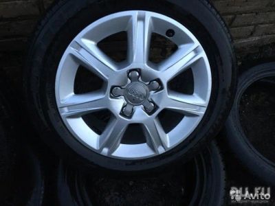 Лот: 8229161. Фото: 1. Диски колеса Audi Skoda VW+липучка... Шины на дисках