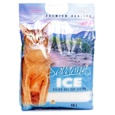 Лот: 13012111. Фото: 1. Savanna Ice Силикагелевый наполнитель... Миски, лотки, наполнители