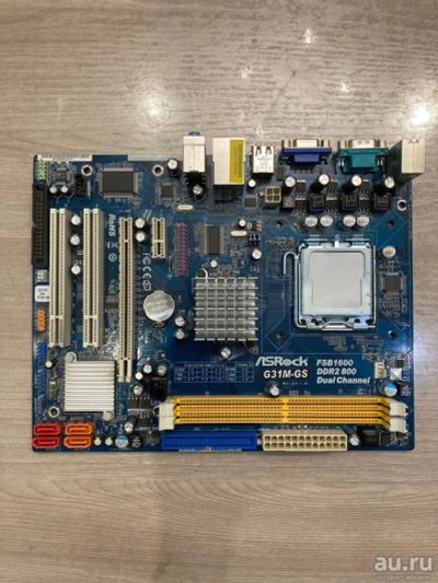 Лот: 17825108. Фото: 1. Материнская плата AsRock g31m-gs... Материнские платы