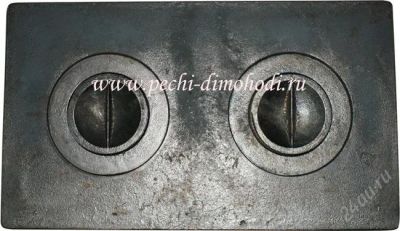 Лот: 2878715. Фото: 1. чугунная плита 2 конфорки. Запчасти