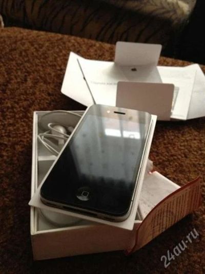 Лот: 2607916. Фото: 1. iphone 4 32gb black рст куплен... Смартфоны