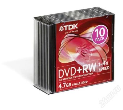 Лот: 672061. Фото: 1. DVD-RW TDK 10шт. Другое (компьютеры, оргтехника, канцтовары)