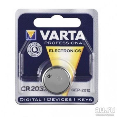 Лот: 17621186. Фото: 1. Батарейка Varta CR 2032 BL 1/10... Батарейки, аккумуляторы, элементы питания
