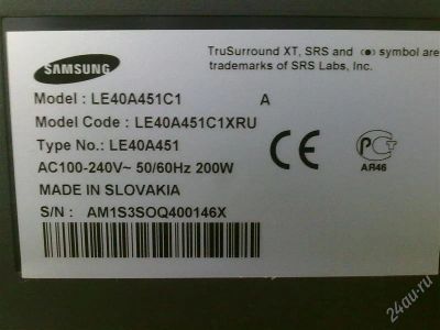 Лот: 1396860. Фото: 1. SAMSUNG 40 дюймов. Телевизоры