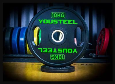 Лот: 23320744. Фото: 1. Диск 10 кг YouSteel TWO HANDLES. Штанги, блины