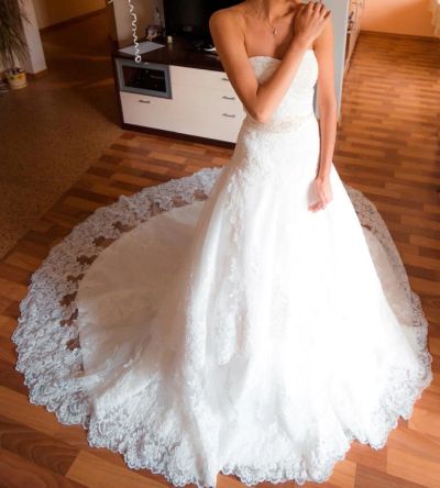 Лот: 5430099. Фото: 1. Свадебное платье,как новое!только... Свадебные платья