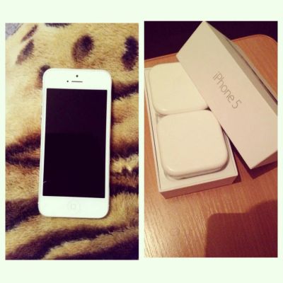 Лот: 4544427. Фото: 1. Продам IPhone 5 16G-Белый. Смартфоны