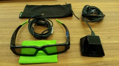 Лот: 6442166. Фото: 1. Стереоочки Nvidia 3D Vision Kit... 3D-очки