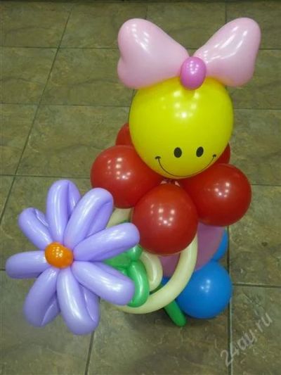 Лот: 2378425. Фото: 1. Кукла с цветочком. Воздушные шары