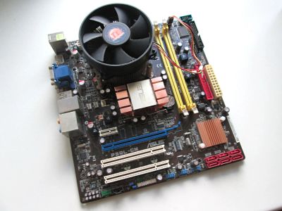 Лот: 5500972. Фото: 1. ASUS P5QL-CM+кулер (повторно... Материнские платы
