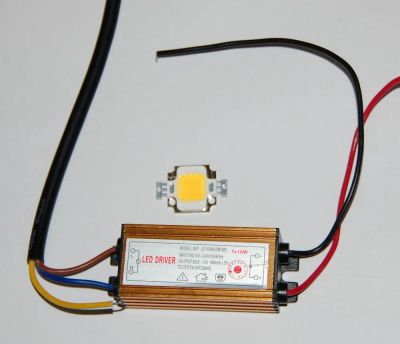 Лот: 4051645. Фото: 1. Мощный светодиод (3*3) 10W с драйвером... Светодиоды