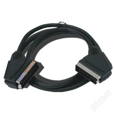 Лот: 2731104. Фото: 1. кабель scart-scart 1m. Шнуры, кабели, разъёмы