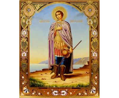 Лот: 8139975. Фото: 1. Икона "Великомученик Димитрий... Другое (предметы интерьера)