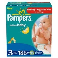 Лот: 4274256. Фото: 1. Подгузники Pampers Active Baby... Детская гигиена