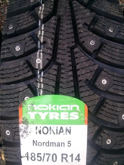 Лот: 4504178. Фото: 1. 185 70r14 Nokian Nordman-5 Новые... Шины