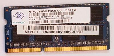 Лот: 11577495. Фото: 1. Планта от ноутбука 4GB DDR3 DDR3... Оперативная память