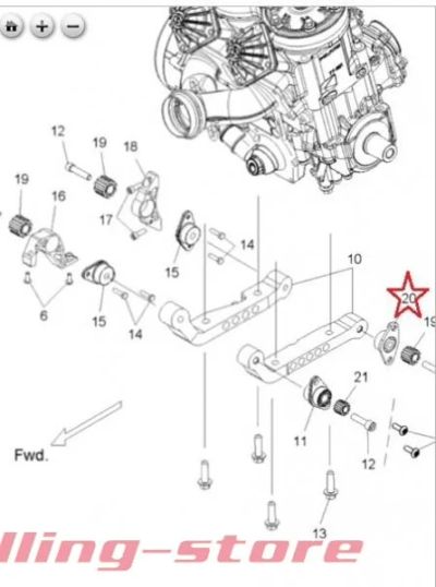 Лот: 11975629. Фото: 1. Подушка двигателя опора OEM Polaris... Запчасти