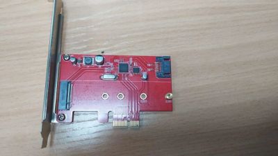 Лот: 16356471. Фото: 1. Адаптер SSD m2 key B, в SATA... Платы расширения, контроллеры, доп. порты