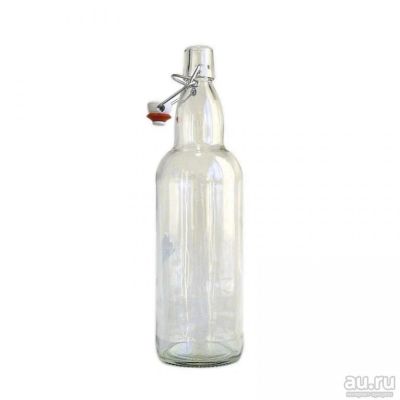 Лот: 10442758. Фото: 1. Бутылка стеклянная Litva 1000... Другое (посуда, кухонная утварь)