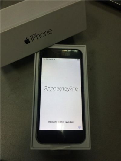 Лот: 10072557. Фото: 1. iPhone 6 Space Gray 16 GB. Смартфоны