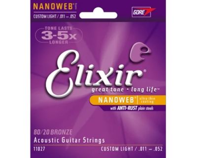 Лот: 4428470. Фото: 1. Elixir 011-052, Acoustic Guitar... Аксессуары, комплектующие