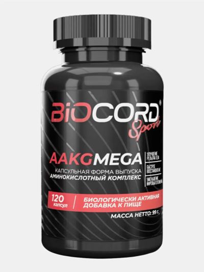 Лот: 25681305. Фото: 1. Аргинины AAKG, Biocord Sport... Другое (спортивная одежда)