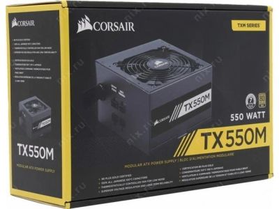 Лот: 11152800. Фото: 1. Новый! Блок питания Corsair TX550M... Корпуса, блоки питания