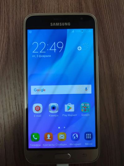 Лот: 16472471. Фото: 1. Samsung Galaxy J3 (2016) DS Gold... Смартфоны
