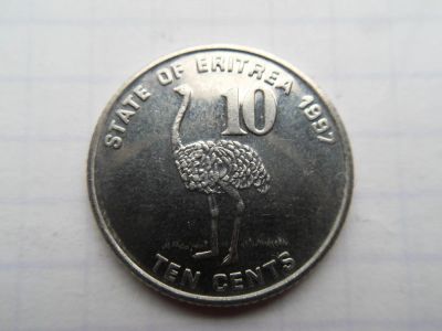 Лот: 8174724. Фото: 1. Эритрея 10 центов 1997. Африка