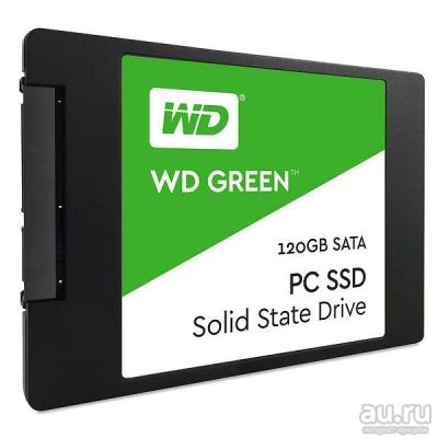 Лот: 17846621. Фото: 1. SSD SATA 120Gb 2.5" WD Green WDS120G2G0A. SSD-накопители