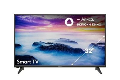 Лот: 25680307. Фото: 1. телевизор Hartens 32" с Алисой. Телевизоры