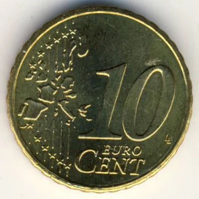 Лот: 8965575. Фото: 1. 10 евроцентов 2002 года. Германия... Германия и Австрия