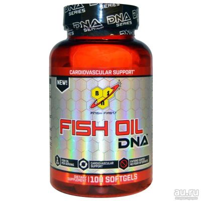 Лот: 9744780. Фото: 1. Fish oil dna — 300mg/100cap BSN... Спортивное питание, витамины