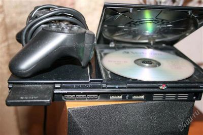 Лот: 1258255. Фото: 1. PlayStation 2 Slim Black (Чипованная... Консоли
