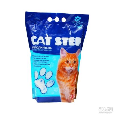 Лот: 10406586. Фото: 1. Наполнитель cat step силикагель... Миски, лотки, наполнители