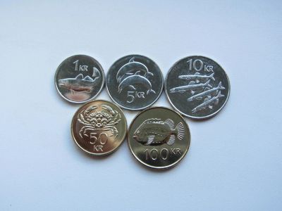 Лот: 9876307. Фото: 1. Исландия набор из 5 монет 2005-2011... Европа